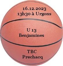 16 12 2023 u 13 f benjamines tursan basket chalosse prechacq