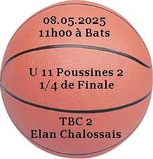 08 05 2025 u 11 poussins 2 tbc elan chalossais quart finale